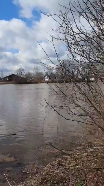 Река Клязьма разилась до дороги в половодие