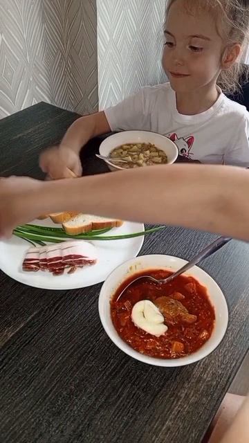 борщ гречневый суп домашняя еда