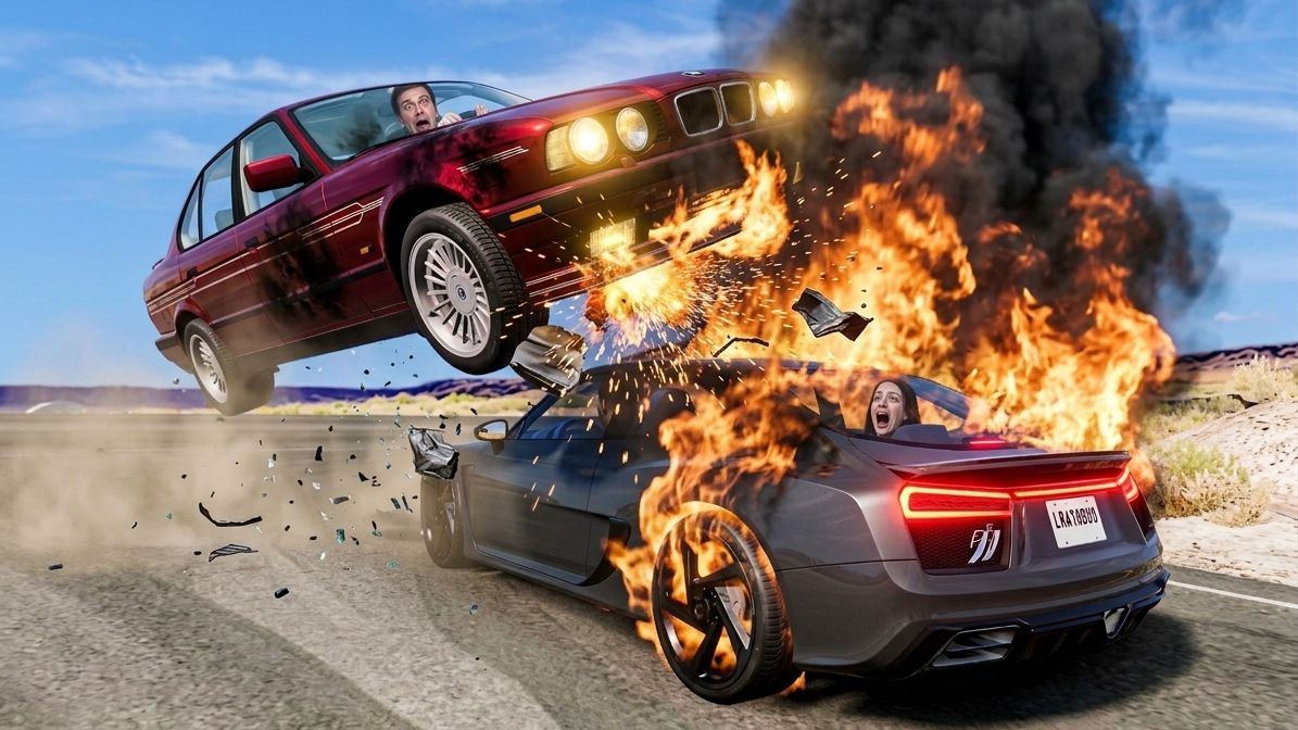 BeamNG Drive - Лучшие аварии месяца  март 2026 года