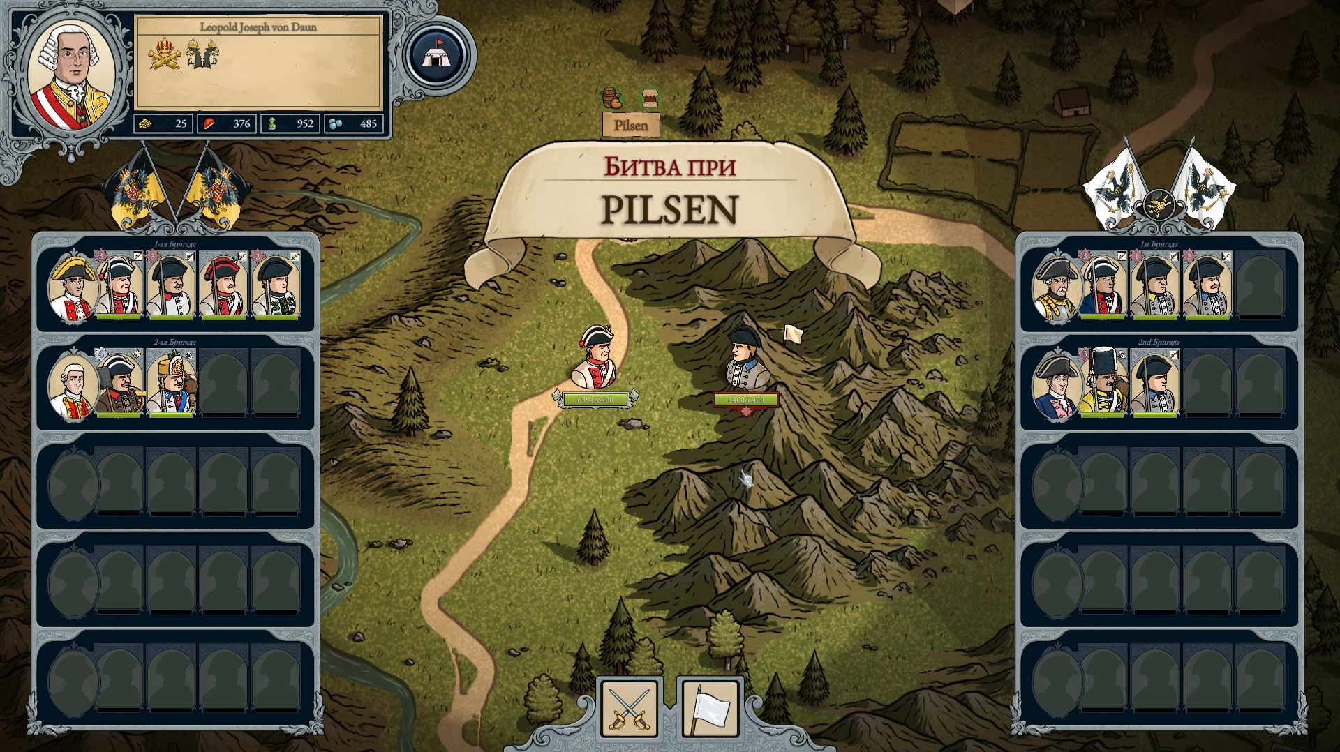 Master Of Command : Сражение при Пилсене. Австрия против Пруссии.