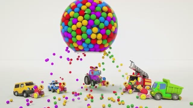 Детские песенки и стишки Раскрась шарики, Пой вместе в бинго и Колеса на автобусе