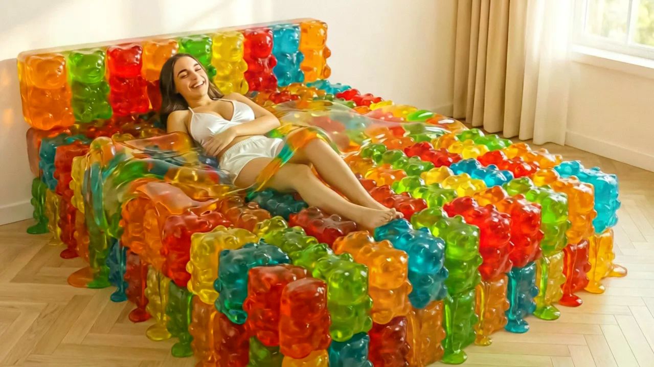 В какой кровати вы бы полежали? 🛌  Классный АСМР с помощью ИИ. Детские мультики смотреть