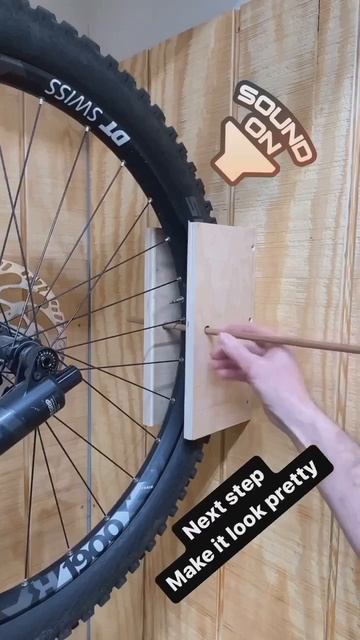 Деревянная парковка для велика.🔥🔥🔥