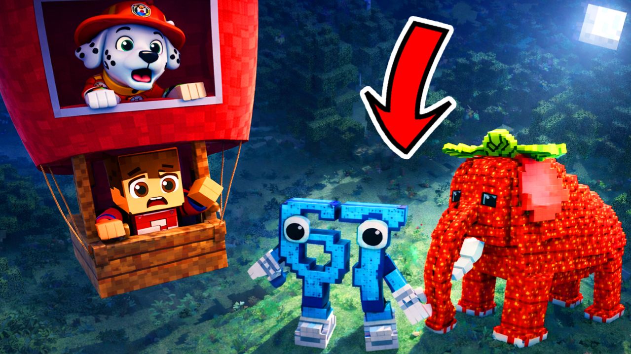 😱 ДОМ НА ВОЗДУШНОМ ШАРЕ ПРОТИВ БРЕЙНРОТОВ ИЗ РОБЛОКС В МАЙНКРАФТ!