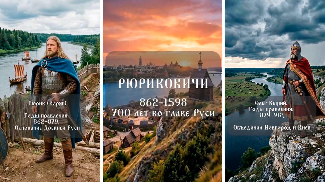Правители Руси с 862 по 1263 года