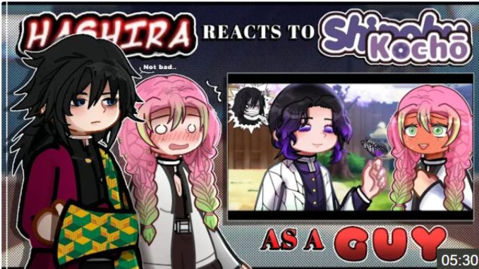 Hashiras React To Pov If Shinobu Turns Into A Boy 👦🦋, Gacha Life 2, Kny, Demon Slayer