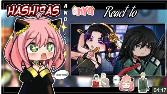 Hashiras And Anya React To Giyu And Shinobu As Loid And Yor  Gacha Life 2 Kny  Spy X Family