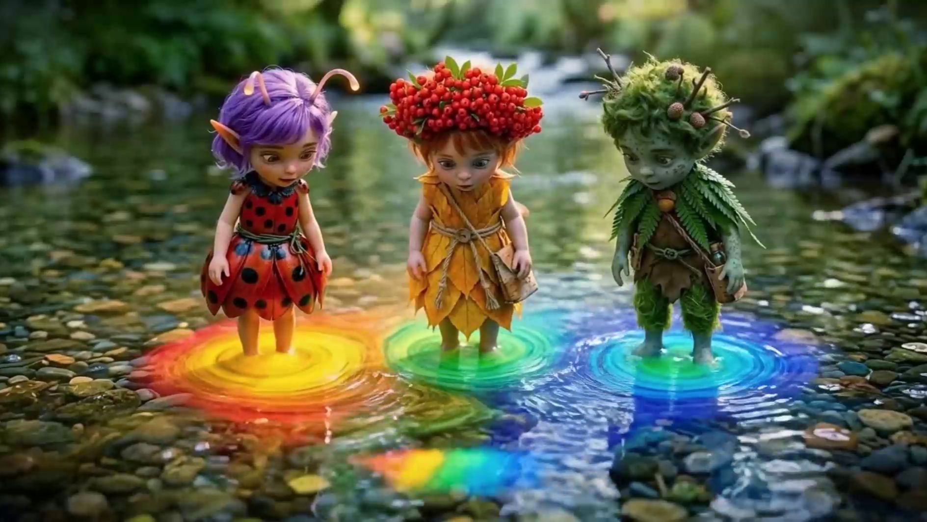 Маленькие Лесные Духи и Волшебная Пыльца