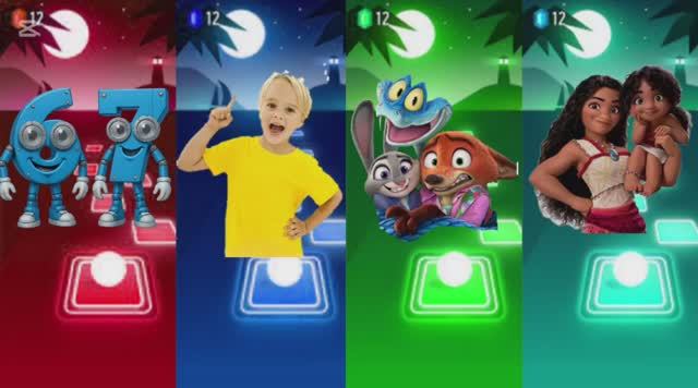 МУЛЬТИКИ ДЛЯ ДЕТЕЙ 🌴 Моана 2 против Зверополис 2 🦊 Влад и Никита и ТАНЦУЮЩИЕ ГЕРОИ