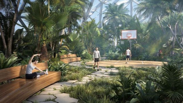 AI-видео для проекта климатического тоннеля в Дубае - кейс оживления рендеров