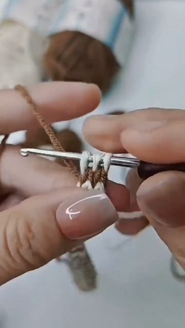 шнур крючком