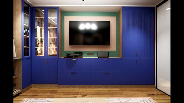 Гостиная в стиле ар-деко в квартире