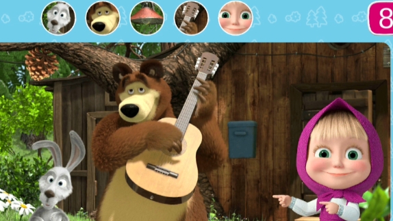 Маша и медведь. игра для самых умных