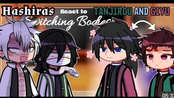Hashiras React To Tanjirou And Giyu Switching Bodies, Gacha Life 2, Demon Slayer, Kny