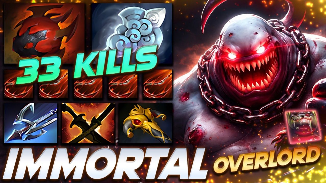 PUDGE 33 FRAGS OVERLORD DOTA 2