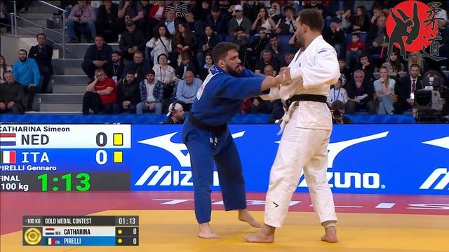 Simeon CATHARINA - Gennaro PIRELLI. -100 Kg. Final. Чемпионат Европы по дзюдо 2026