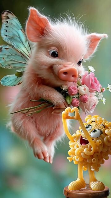 Макарошка и поросенок