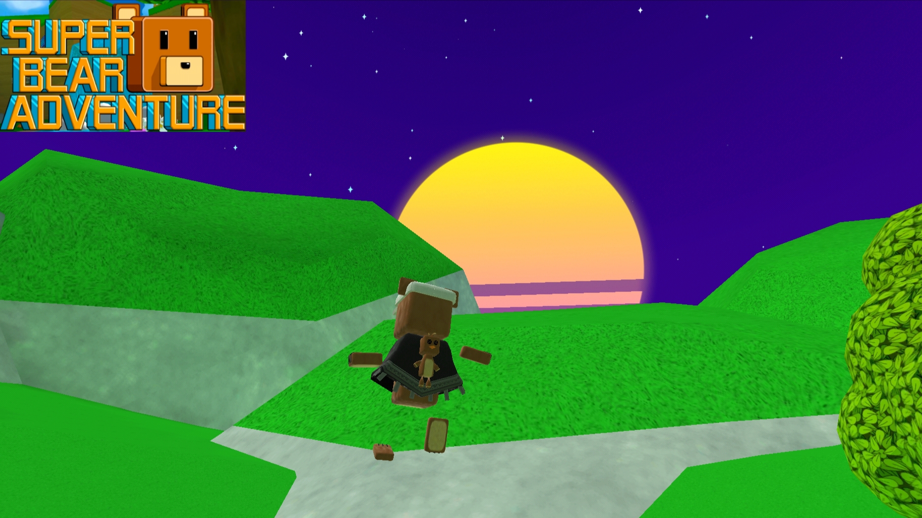 Закулисье и диджей Пьер в Super bear adventure!