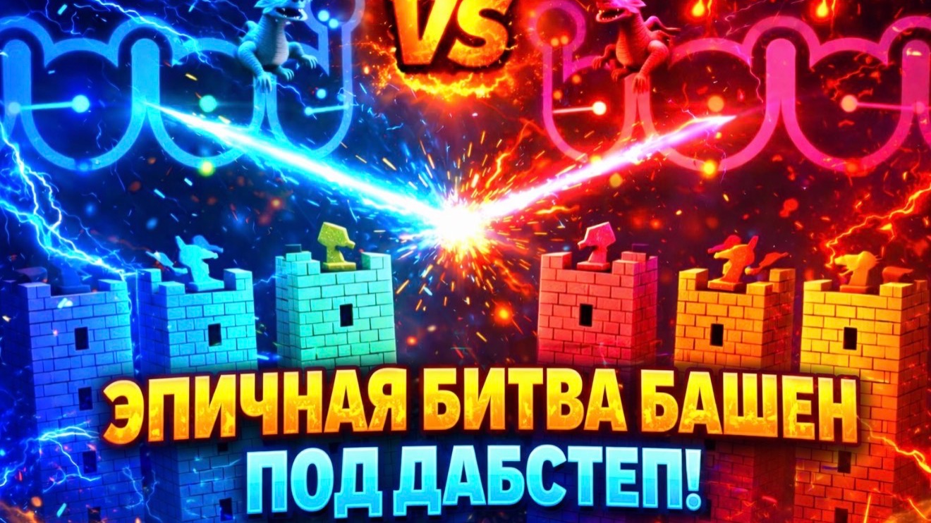 ЭПИЧНЫЙ БОЙ БАШЕН ПОД КРУТЕЦКИЙ ДАБСТЕП! КАКАЯ СТОРОНА ОКАЖЕТСЯ СИЛЬНЕЕ?