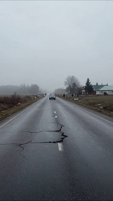 Туманная дорога: путешествие по старой трассе #дорожныеприключения #туман #русскаяприрода