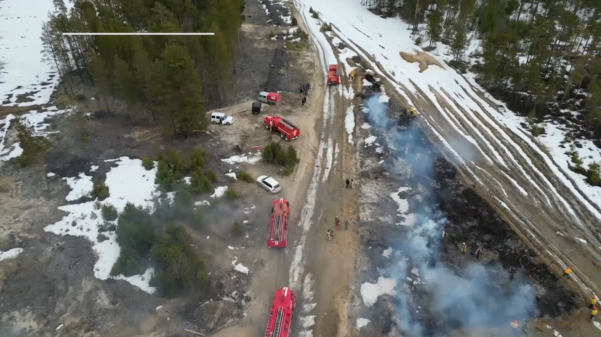 Проверка готовности мобильных групп по тушению лесных пожаров в Урае