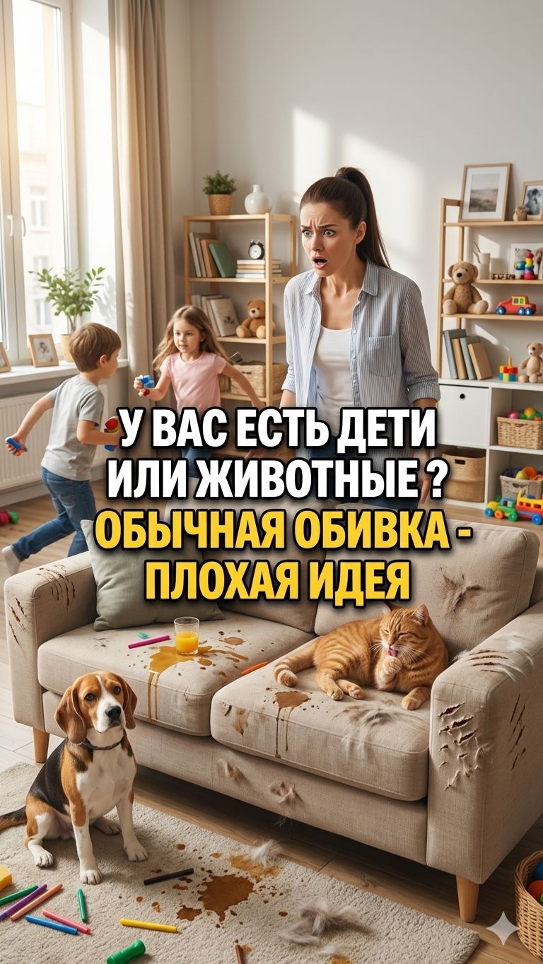 НЕ ПОКУПАЙ простой ДИВАН, ЕСЛИ ДОМА ЕСТЬ ЖИВОТНЫЕ ИЛИ ДЕТИ! 😫 Как не потерять 40 000 руб в 2026