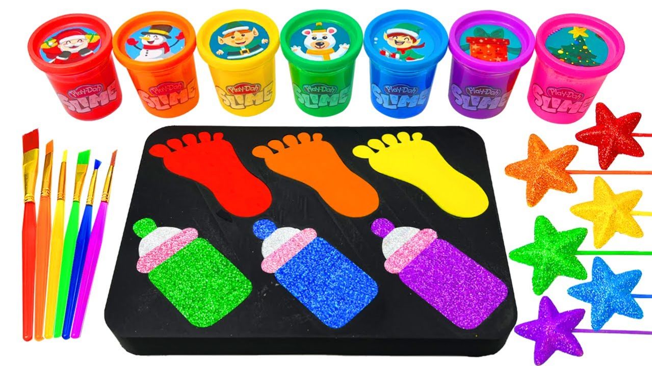 ИГРАЕМ В СЛАЙМЫ ЗАЛИВАЕМ СЛЕДЫ И БУТЫЛОЧКИ АСМР ВИДЕО ДЛЯ ДЕТЕЙ ДЕТСКИЙ КАНАЛ ИГРАЛКИ-ЗАЛИПАЛКИ