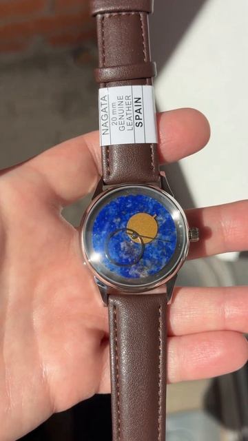 Каменные часы Ракета-Коперник лазурит сталь СССР