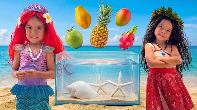Тонет или плавает с Моаной и Ариэль - Веселая научная викторина для детей