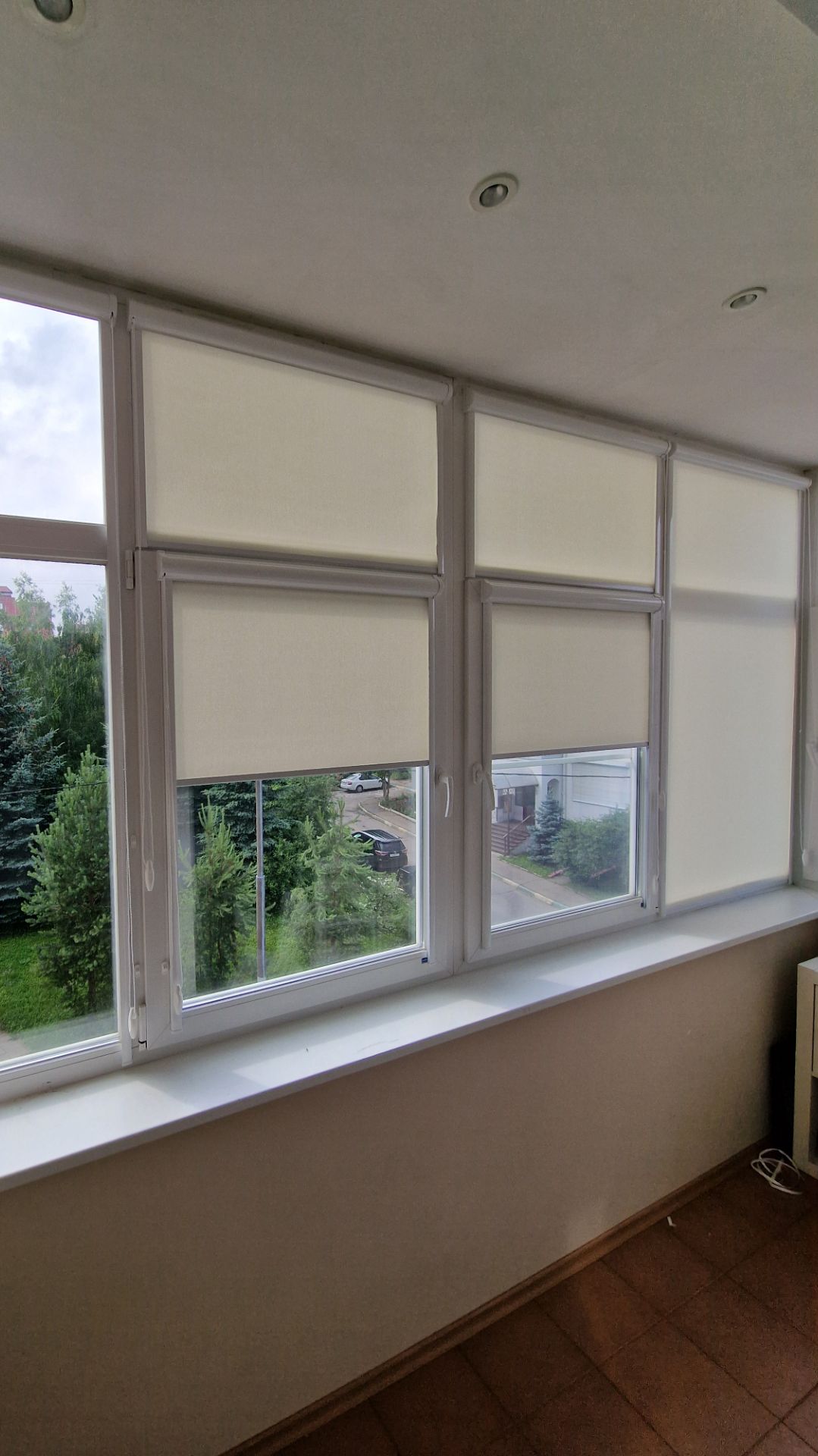 Ткань Карина. Белый. Кассетные рулонные шторы