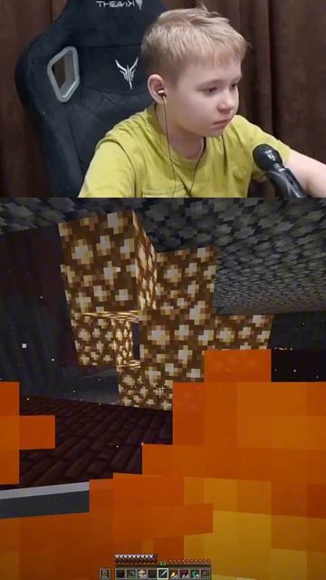 Голова скелета-иссушителя с первого раза 😳 | Minecraft с папой | Gaus7play