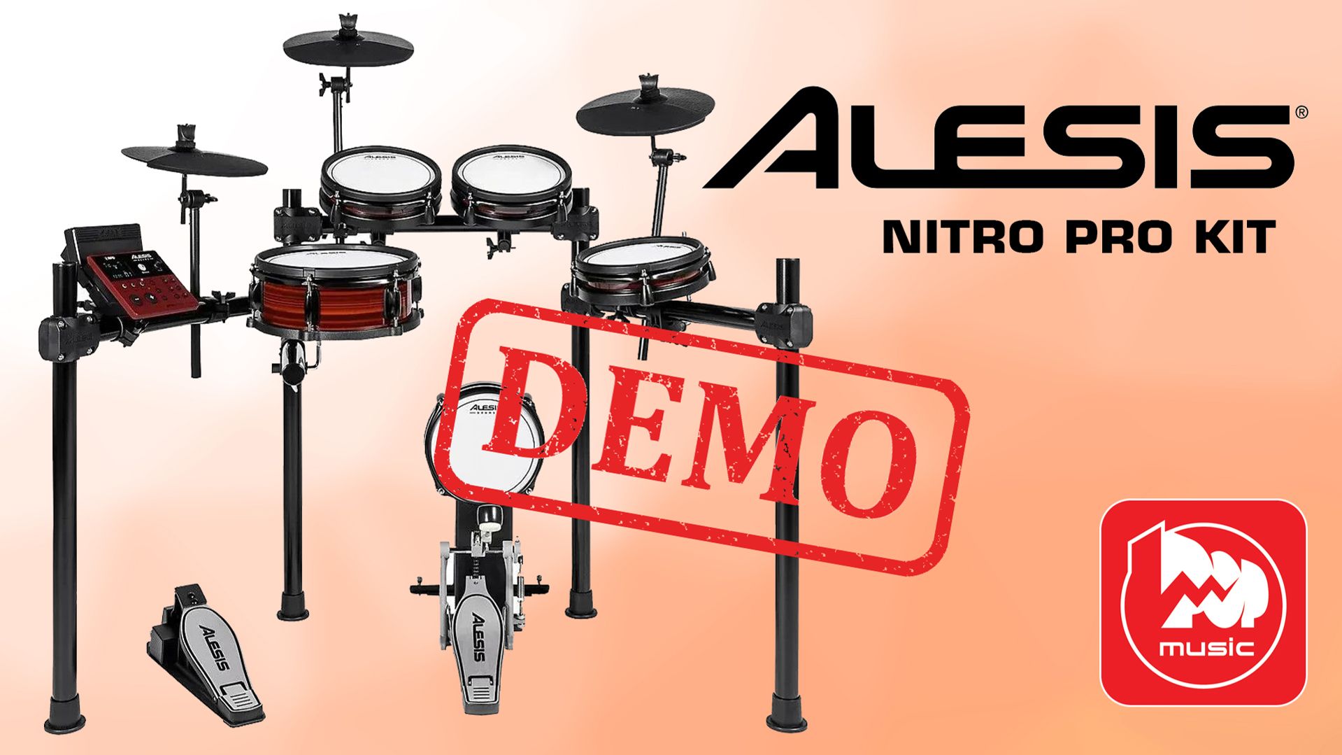 Электронная ударная установка ALESIS NITRO PRO KIT - демонстрация звучания