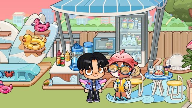 🌊~Провели 24 часа в аквапарке (колабб с Белль)~🌊