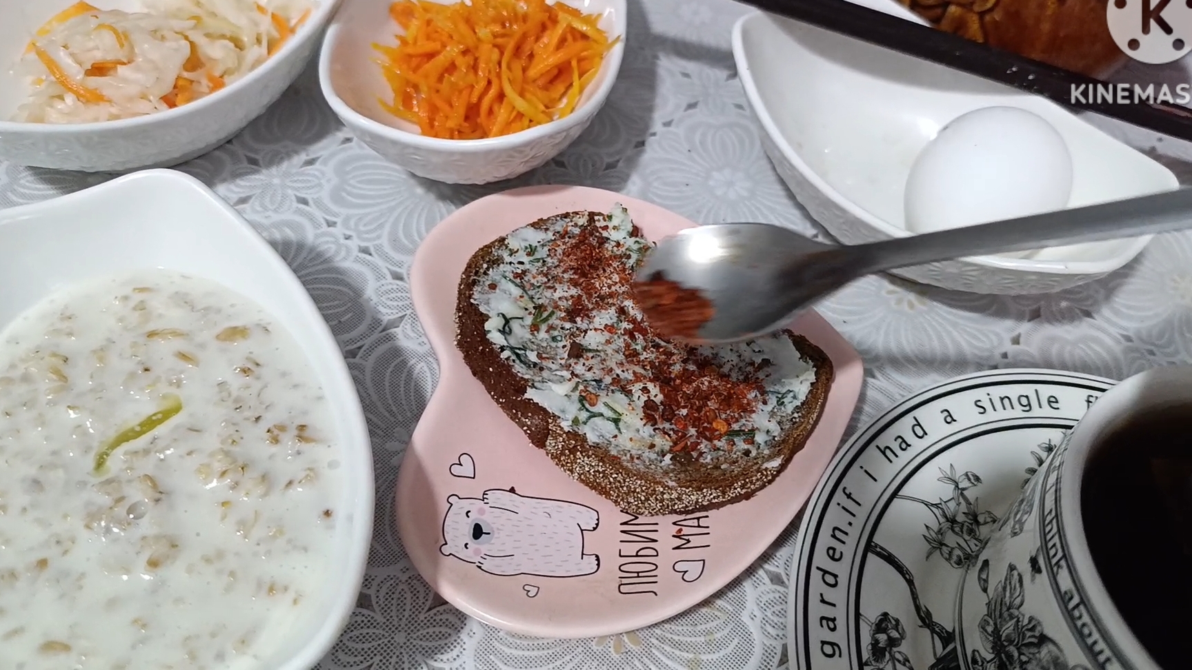 Приготовила ЗАВТРАК! ☕А потом РАБОТА.😊