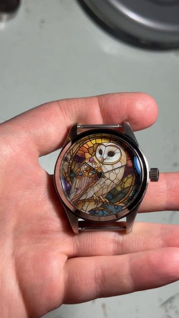 Часы Ракета-Jaquet Droz Филин эмаль сапфир+сталь