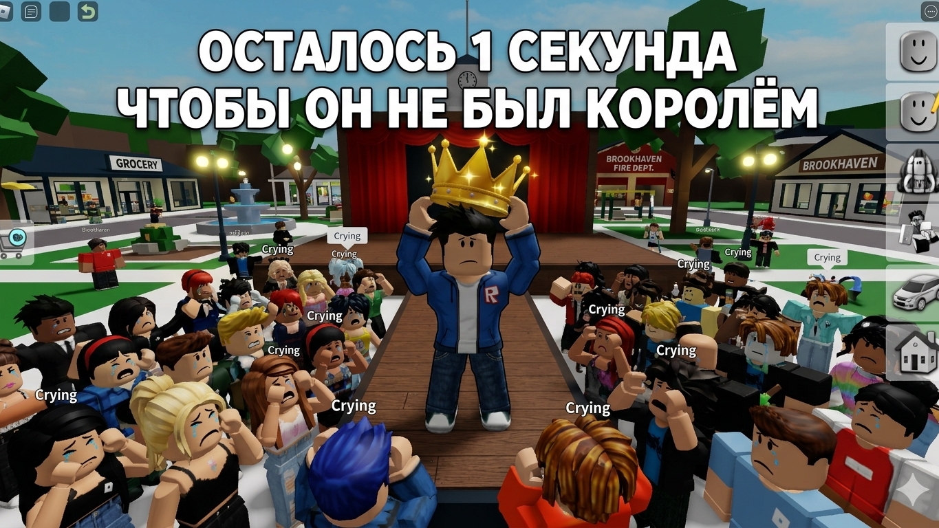 один день в роблокс стал королём