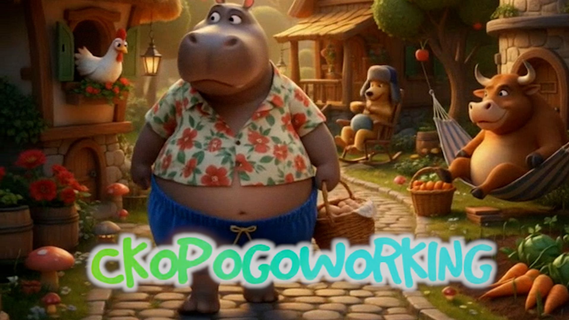 ПРО БЕГЕМОТА В БАРХАТНЫХ БЕРМУДАХ скороговорка