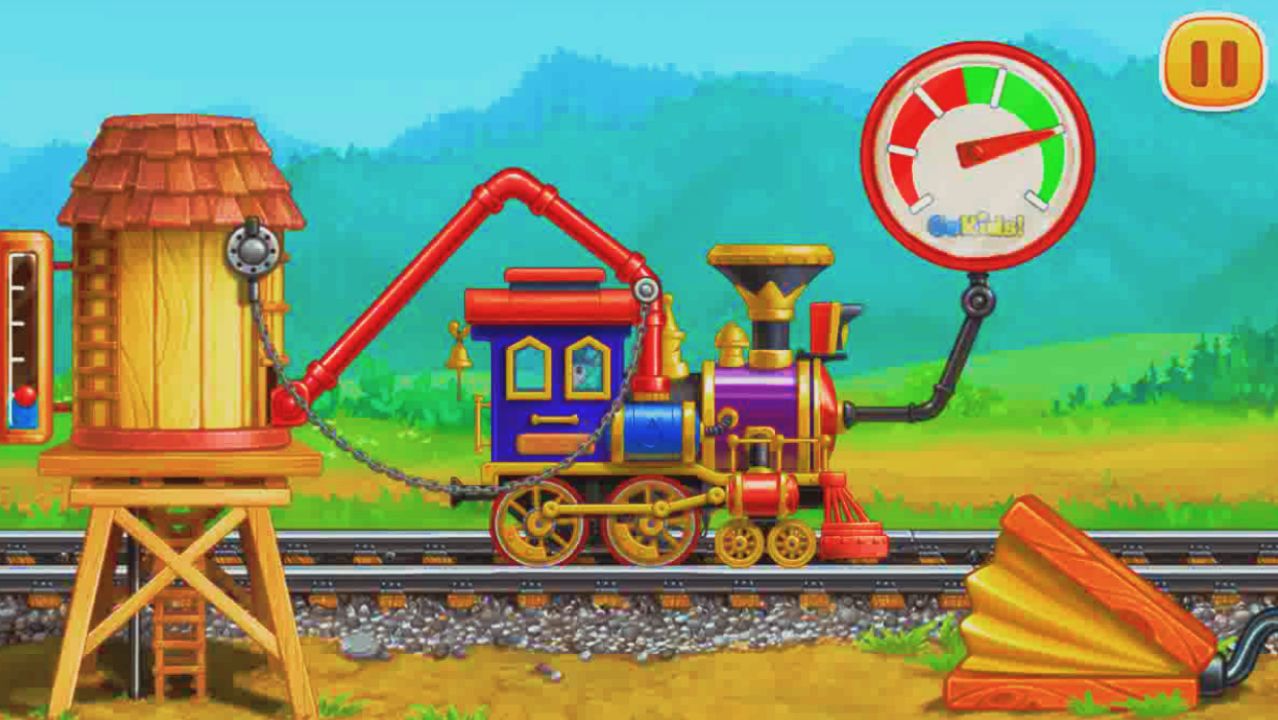 Мир Железных Дорог Поездов и Строительства. Развивающая Игра для Детей о Поездах и Спецтехники