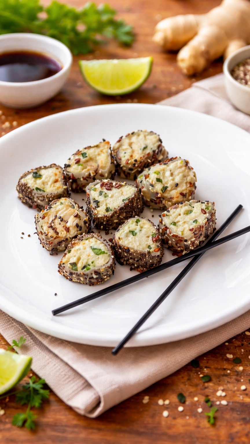 Белковые роллы в аэрогриле DEMIAND