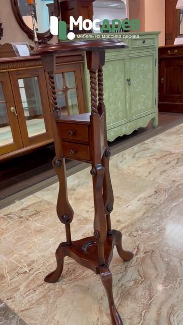 Подставка для цветов с ящиками МИГ676 из красного дерева от фабрики Satin Furniture (Индонезия)