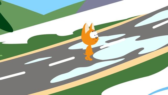 🍿 Котенок и волшебный гараж - 04 - ЛЕДЯНАЯ ГОРА - Мультфильм для детей малышей про машины