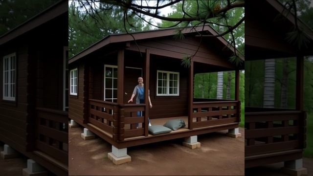 Садовый дом из бруса с большой террасой обустраиваем место для летнего отдыха на участке