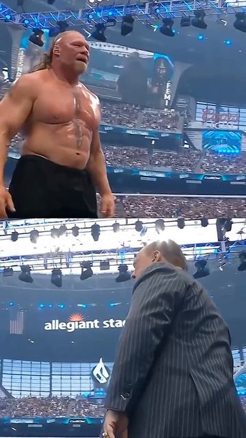 WHAT ARE YOU DOING, BROCK?!  #WrestleMania