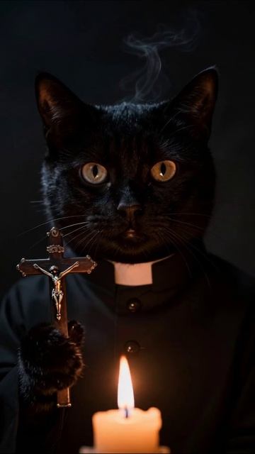 Священный кот: тайны темной магии #кот #магия #тайна