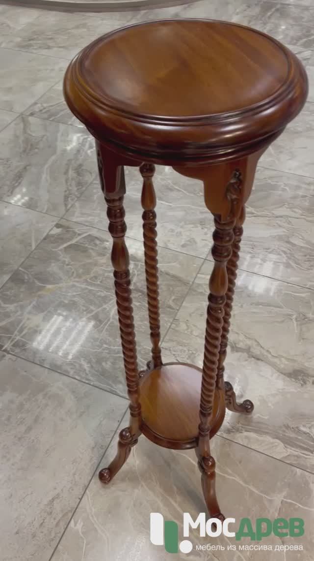 Подставка для цветов 100 см МИГ677 из красного дерева от фабрики Satin Furniture (Индонезия)