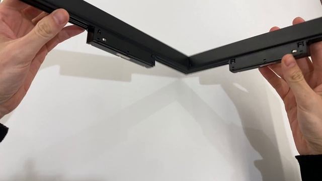 Магнитный угловой светильник 16W 48V для трековой шины — подключение питания на 90°