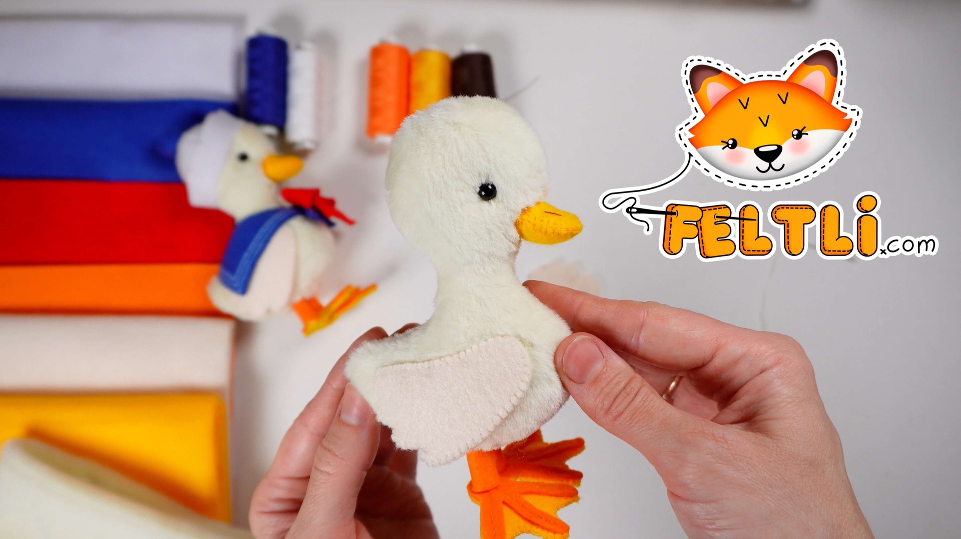 Мастер-класс милый УТЁНОК своими руками / Игрушка УТОЧКА из меха и фетра