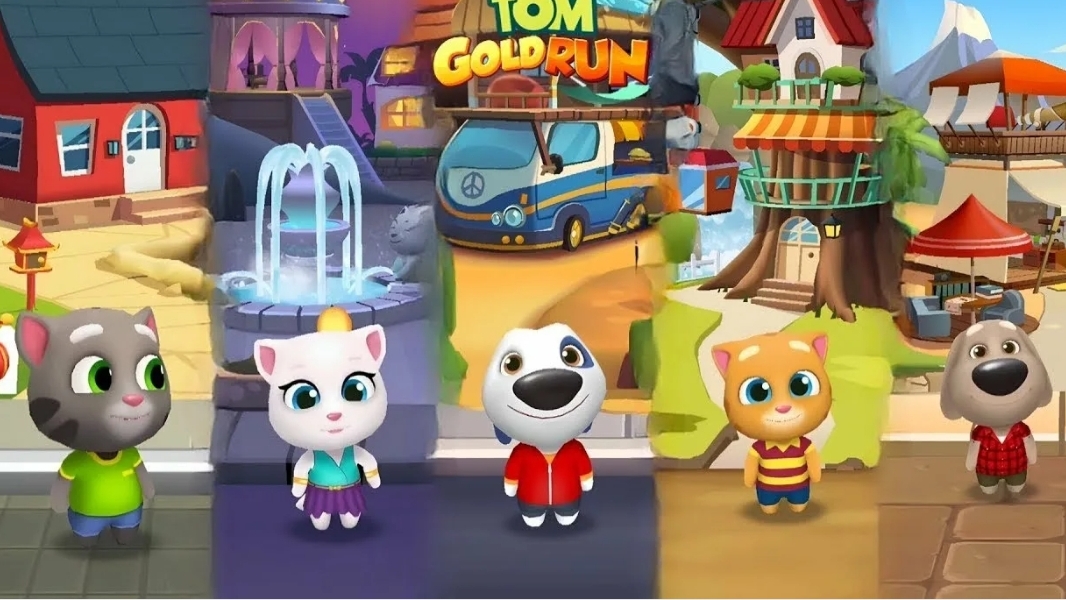 Говорящий Том бег за золотом, гонка на время, герои. Сборник. новая серия.Бегите, прыгайте и мчитесь