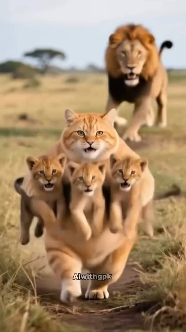 Кот вожак львов