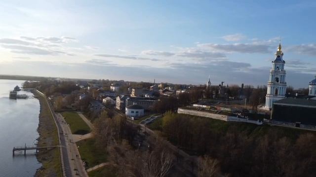 #12. Кострома набережная Волги с высоты 2022 год